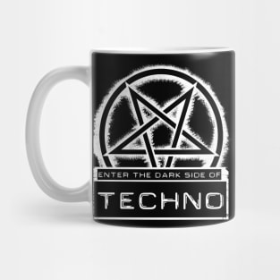 Dark side of Techno White Mug